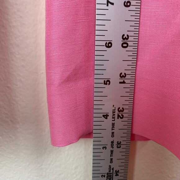 Lafayette 148 Barrow Pants Size 10 Pink Madder Silk 32.5" Trousers Designer - Picture 13 of 13